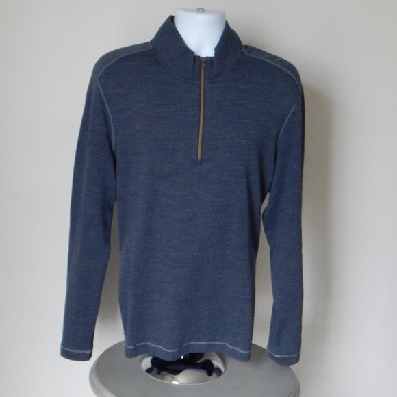 ROBERT GRAHAM ELLIOT PULLOVER Sweater Quarter Zip… - Picture 3 of 9